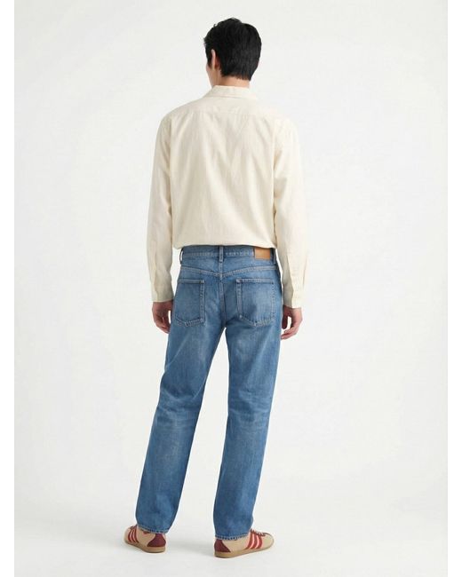 Saint Laurent Blue Straight Jeans for men