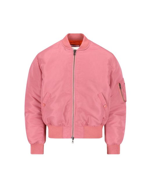 Martine Rose Pink Reversible Padded Bomber Jacket for men