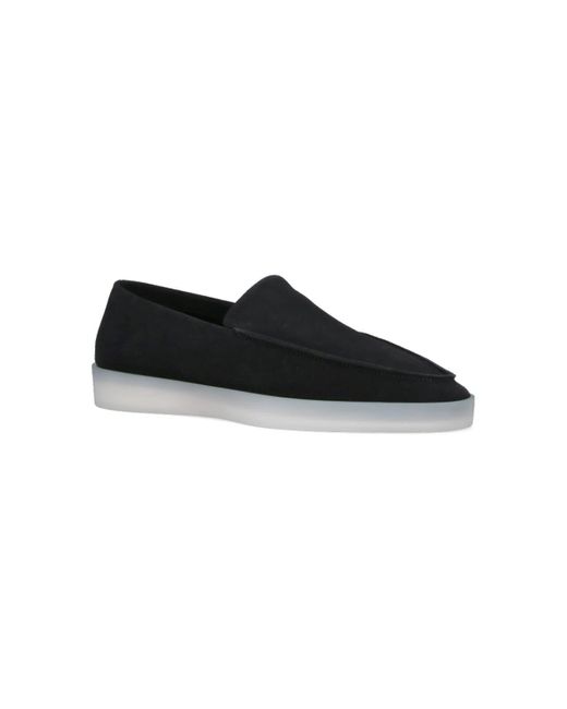 Mocassini In Suede di Fear Of God in Black da Uomo