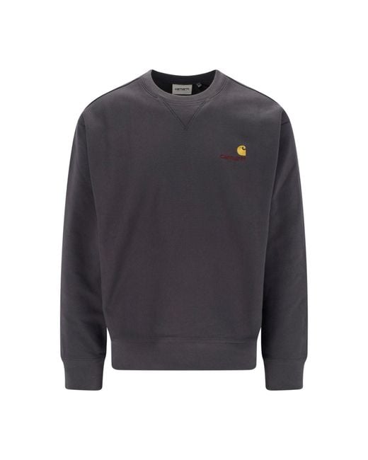 Carhartt Blue Sweatshirt “American Script” for men