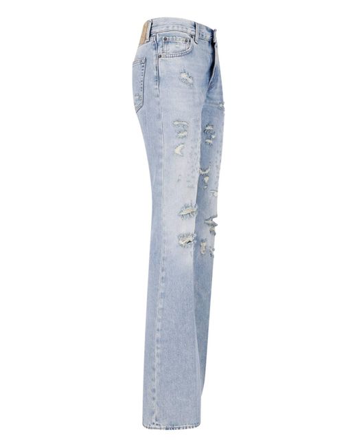 Haikure Blue Flared Jeans "Flora"