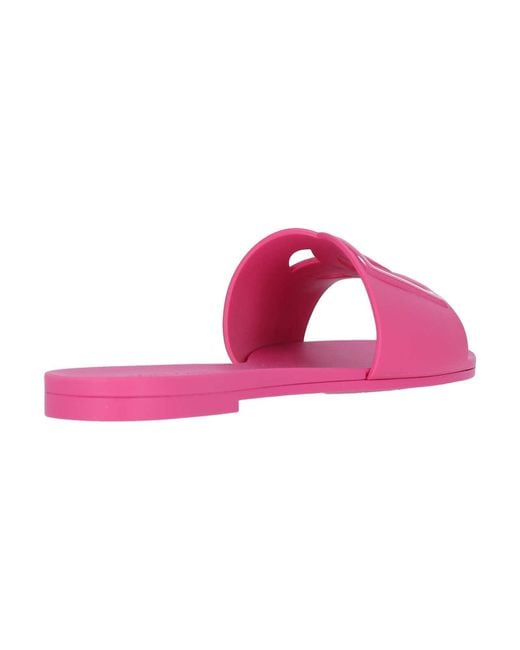 Dolce & Gabbana Pink "dg" Sandals