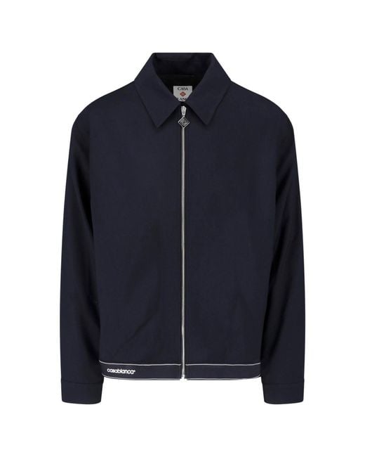 Casablanca Blue 100% Virgin Wool Jacket for men