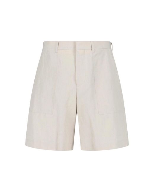 Lardini White Tailored Shorts for men
