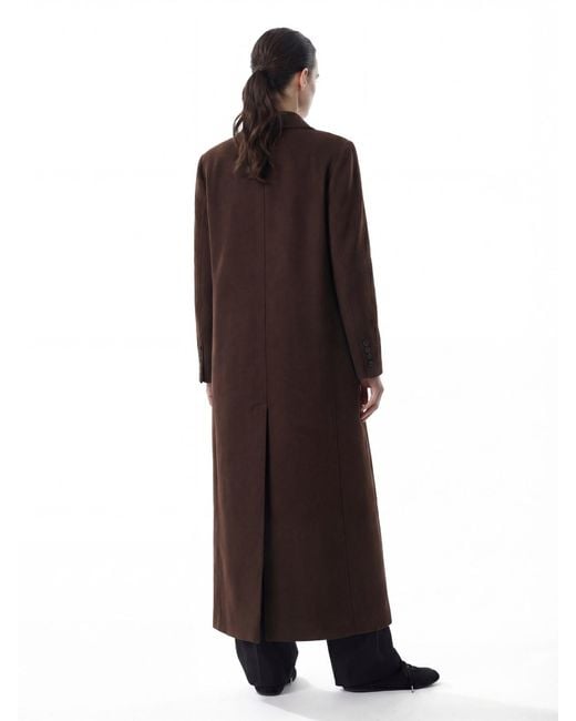 Frankie Shop Brown 'Gaia' Double-Breasted Coat