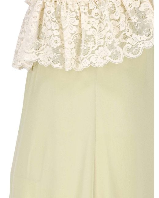 Chloé White Maxi Silk Dress