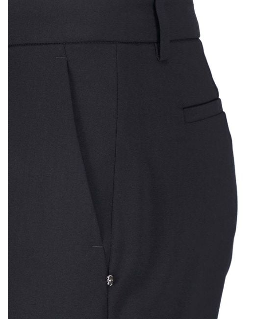 Sportmax Blue Flared Virgin Wool Pants