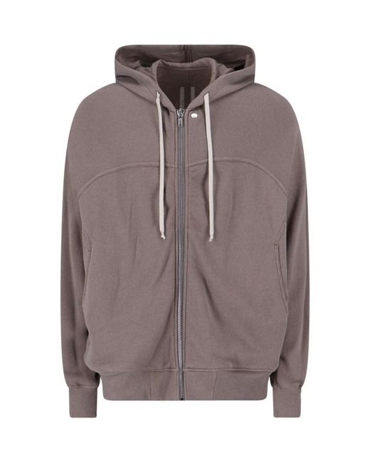 Rick Owens Brown Hooded Sweatshirt for men