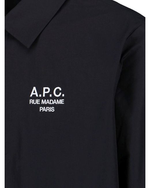 A.P.C. Blue Regis Jacket for men