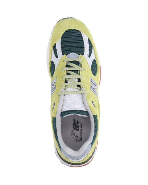 New Balance Green Sneakers Suede