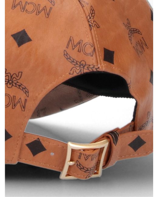 Cappello Baseball Logo di MCM in Brown da Uomo