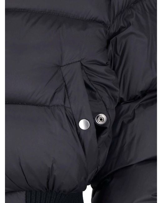 Rick Owens Blue Padded Jacket "Tower Cinched"