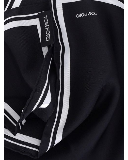 Tom Ford Black Scarfs Mulberry Silk for men