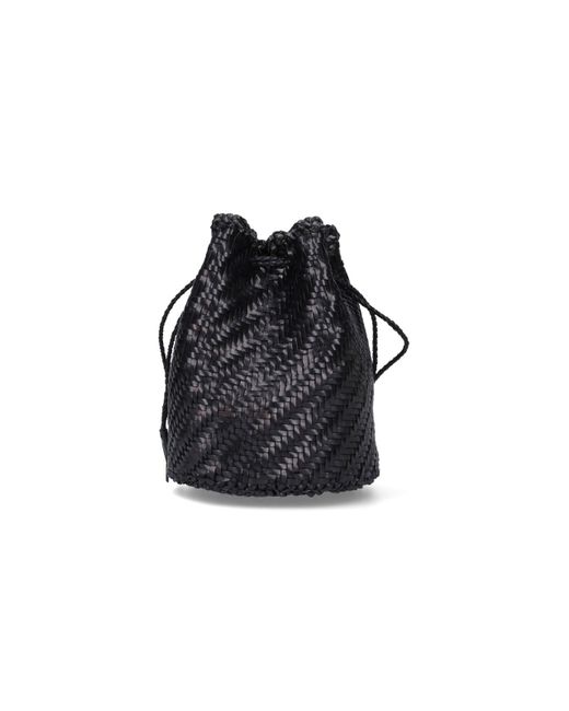 Dragon Black 'pompom Double Jump' Bucket Bag