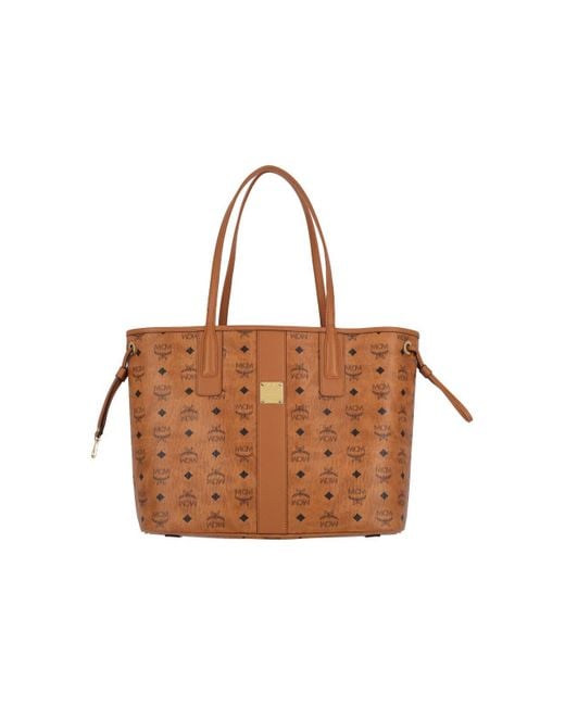 MCM Brown Small Reversible Tote Bag Liz