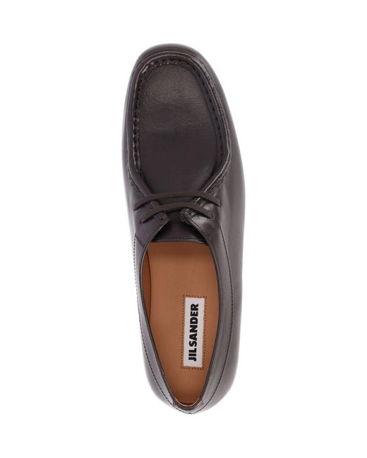 Jil Sander Black Derby Shoes "Hood" for men