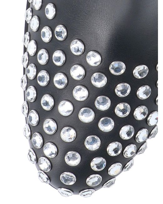 Alaïa Black 60 Embellished Leather Ankle Boots