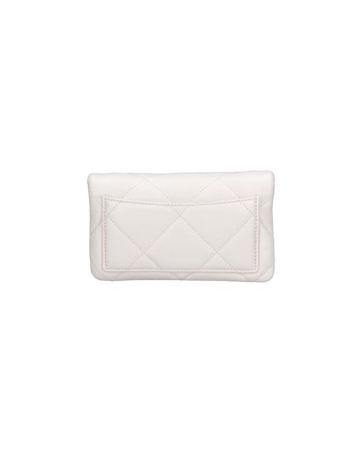 Tory Burch White Chain Wallet "Kira"