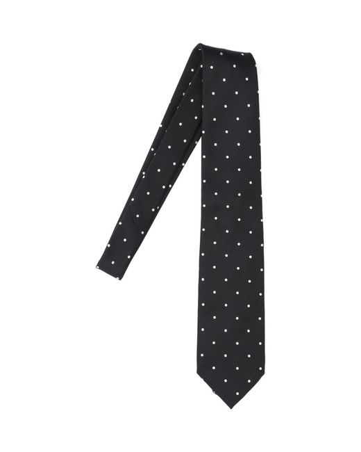Tom Ford Black 100% Mulberry Silk Tie for men