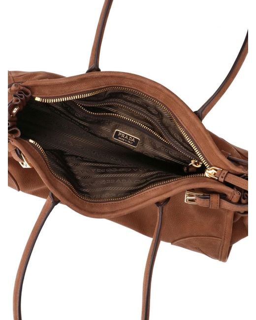 Prada Brown Medium Handbag "Bonnie"