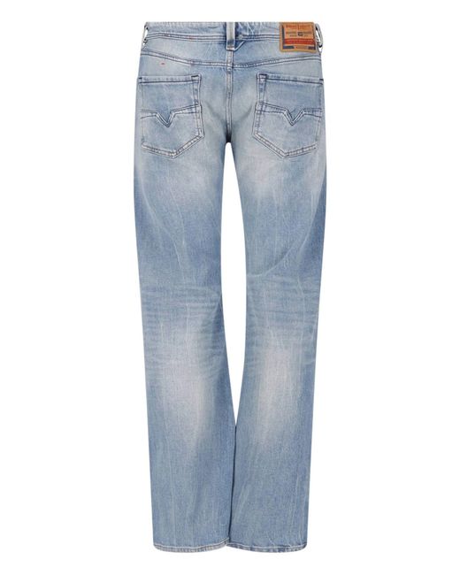 DIESEL Blue Stretch Cotton Jeans for men