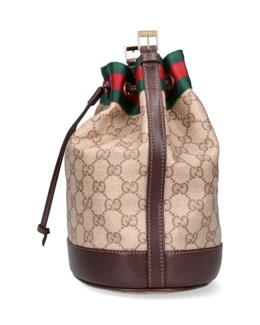 Borsa Secchiello Mini "Venice" di Gucci in Natural