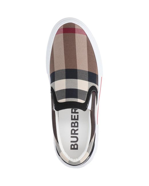 Burberry Natural Tartan Pattern Sneakers for men