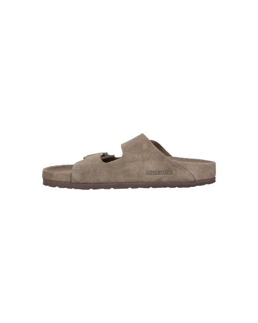 Birkenstock Gray Suede Leather Sandals