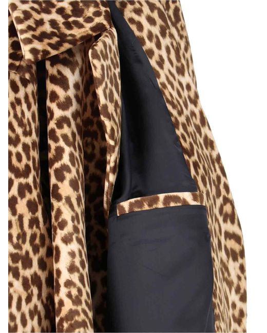 Duran Lantink Natural Maxi Animal Print Coat