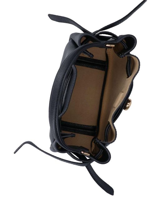 Borsa Secchiello Mini "Romy" di Tory Burch in Black