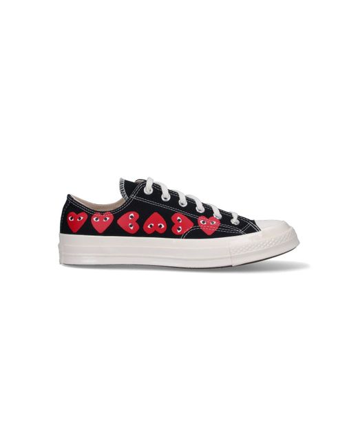 COMME DES GARÇONS PLAY Black Low "Converse Multi Heart Chuck 70" Sneakers
