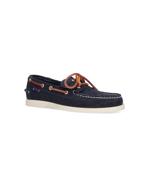 Sebago Blue Loafers "Portland Artisan" for men