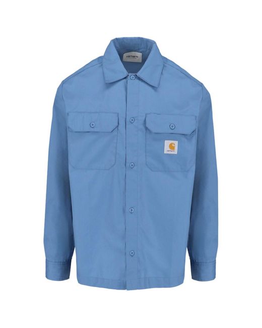 Carhartt Blue 'l/s Craft' Shirt for men