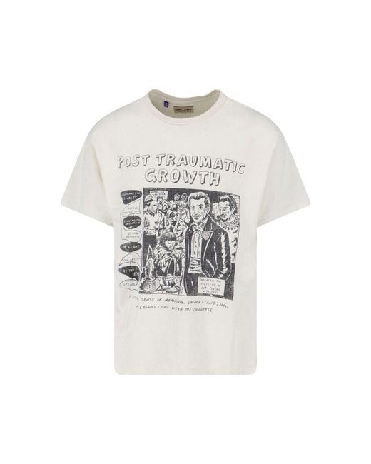 GALLERY DEPT. White T-Shirt Ptg for men
