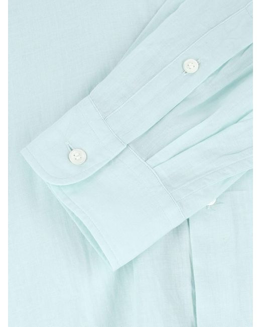 Kaptain Sunshine Blue Cotton Shirt for men