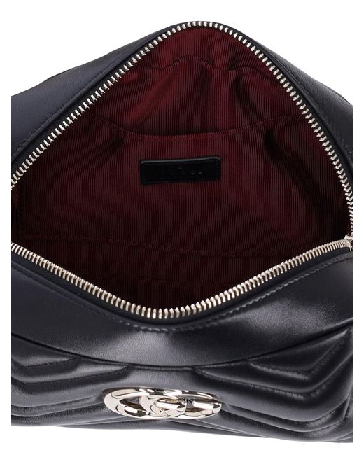 Gucci Black Mini Camera Bag "Gg Marmont"