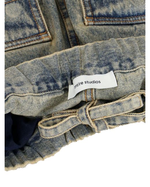 Entire studios Gray 'Spar' Denim Shorts