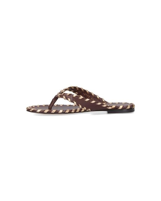 Gianvito Rossi White Thong Sandals "Shanti"