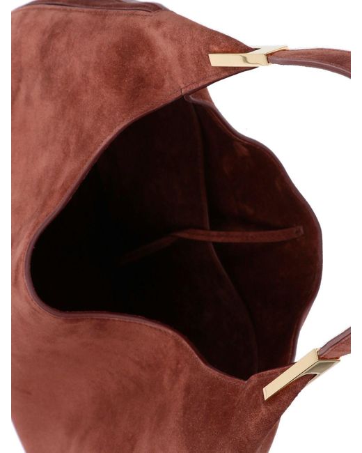 SAVETTE Brown 'Florence' Medium Hobo Bag