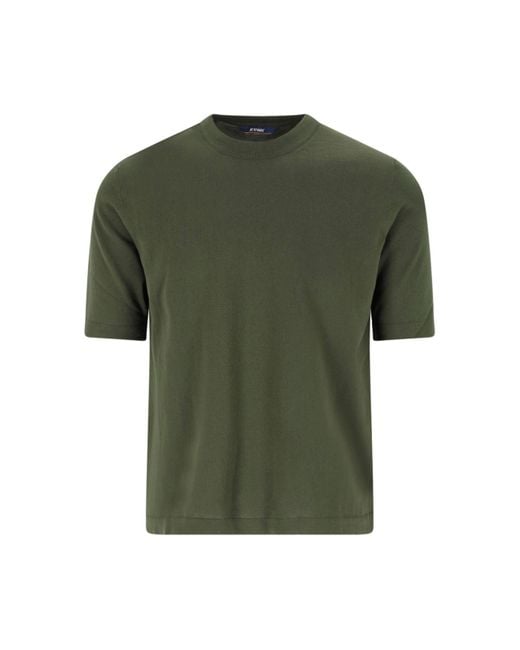 K-Way Green 'Combe' Crew Neck Sweater for men