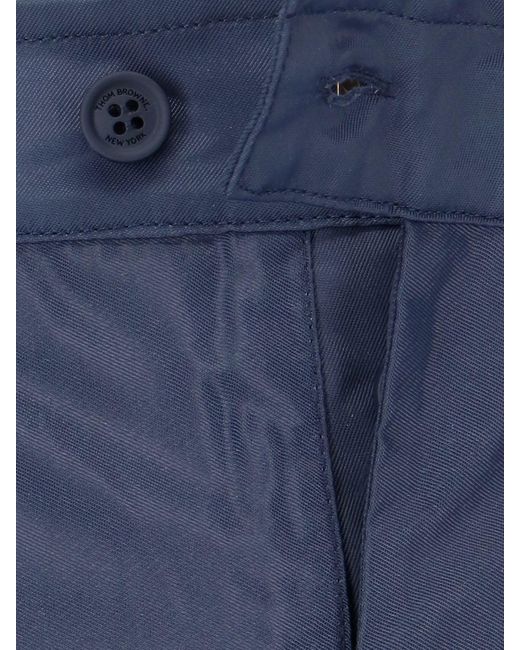 Pantaloncini Costume "4-Bar" di Thom Browne in Blue da Uomo