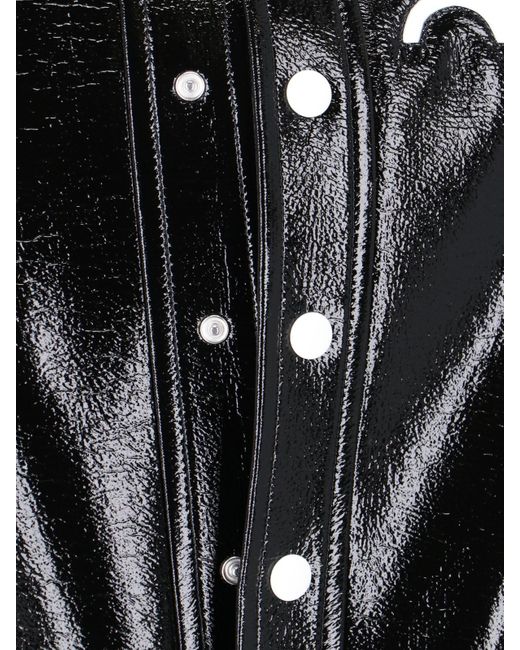 Courreges Black Vinyl Jacket "reedition" for men