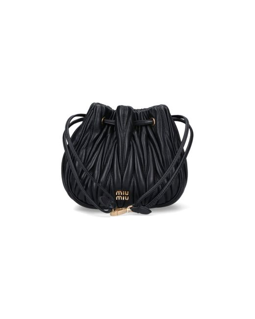 Miu Miu Black Logo Pouch