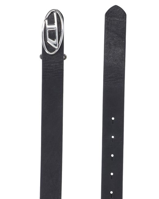 DIESEL Black Belts Leather for men