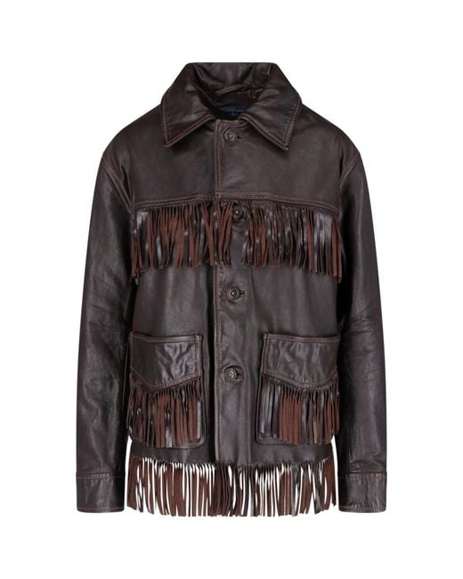 Polo Ralph Lauren Black Fringe Jacket