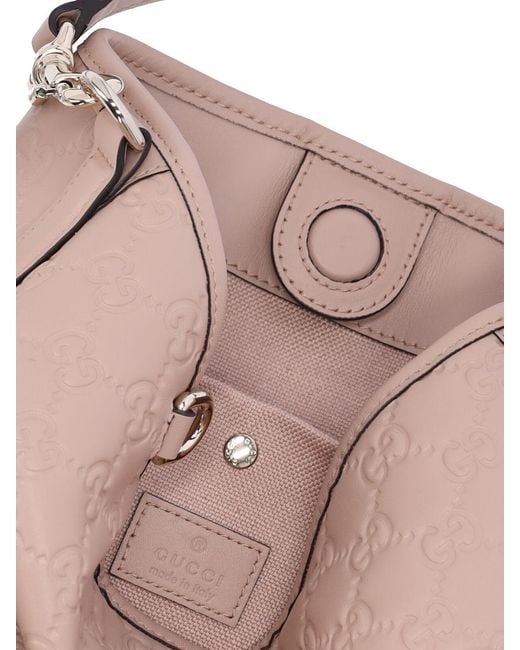 Borsa Secchiello "Gg Emblem" di Gucci in Pink