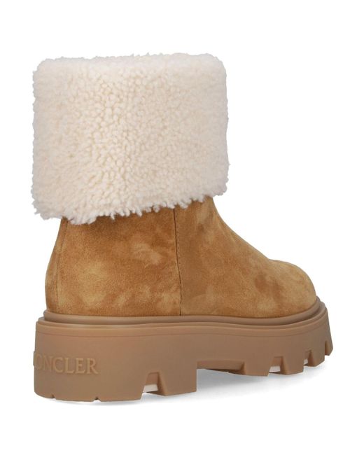 Moncler Natural 'Aurea' Ankle Boots