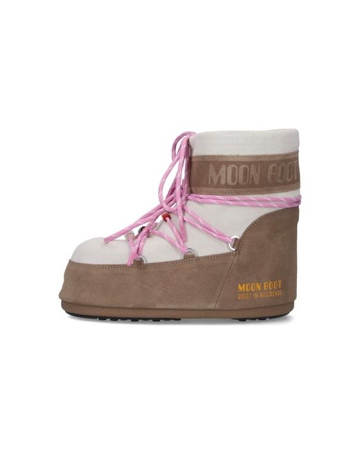 Moon Boot Pink Upper: Cow Suede