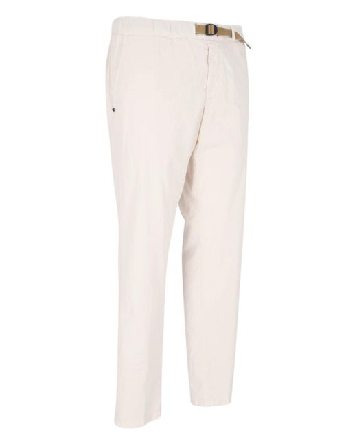 Pantaloni Dettaglio Cintura di White Sand in White da Uomo