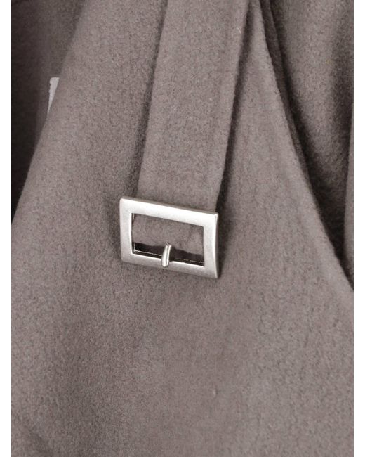 Rick Owens Gray 'Flight' Scarf Jacket